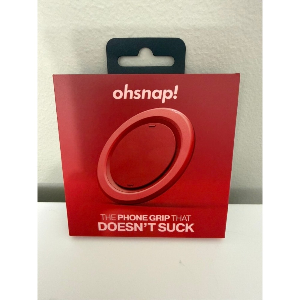 Ohsnap Snap Grip Phone Stand Cherry Noise Red PH-S4C-CHN-001 NWT